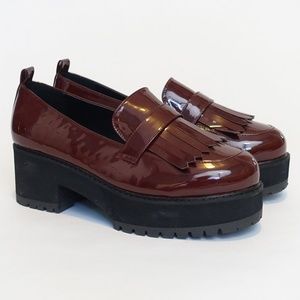ASOS Platform Patent Leather Oxford | size 11